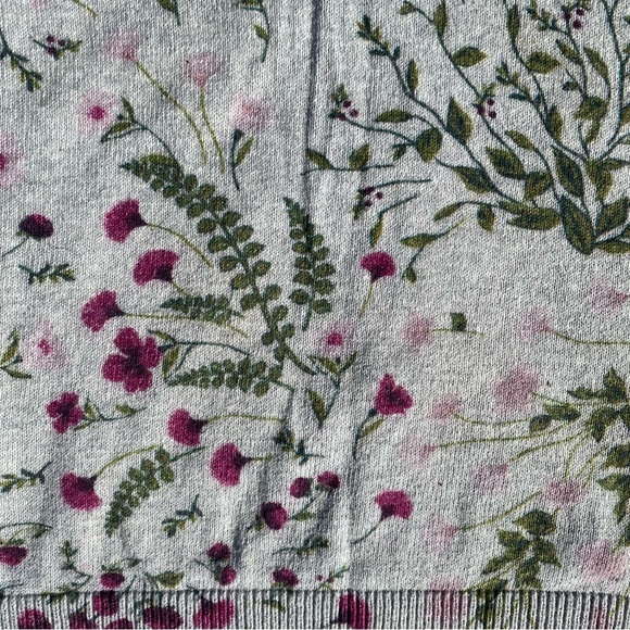 Joie Cotton/Cashmere Floral Sweater - Picture 8 of 10